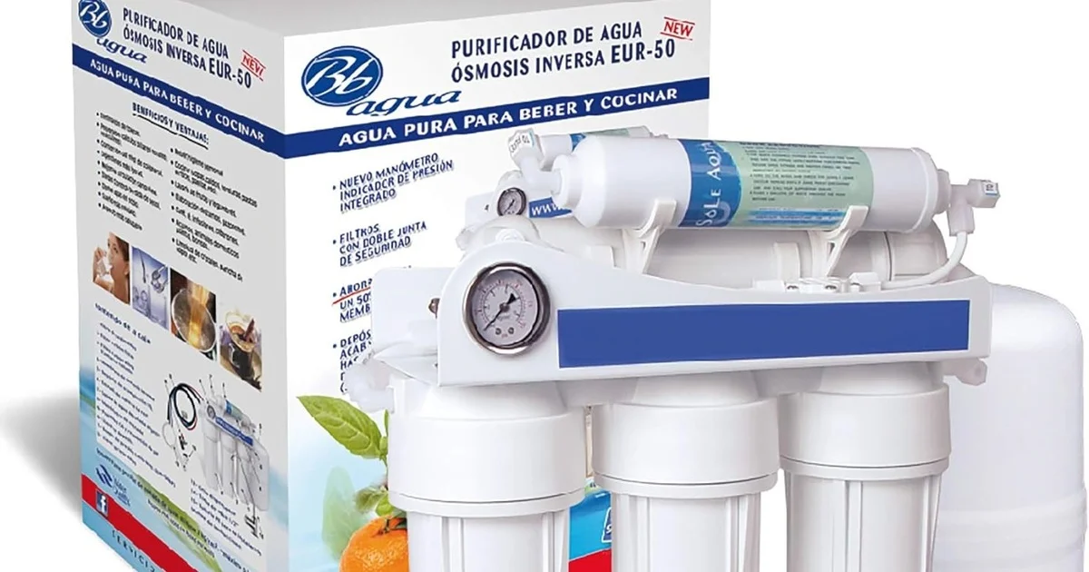 Bbagua EUR 50 Equipo de Osmosis Inversa de 5 Etapas