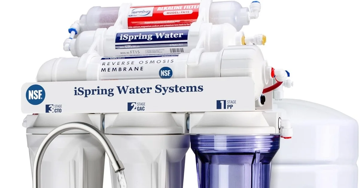 iSpring RCC7AK Sistema de Filtro de Agua por Ósmosis Inversa