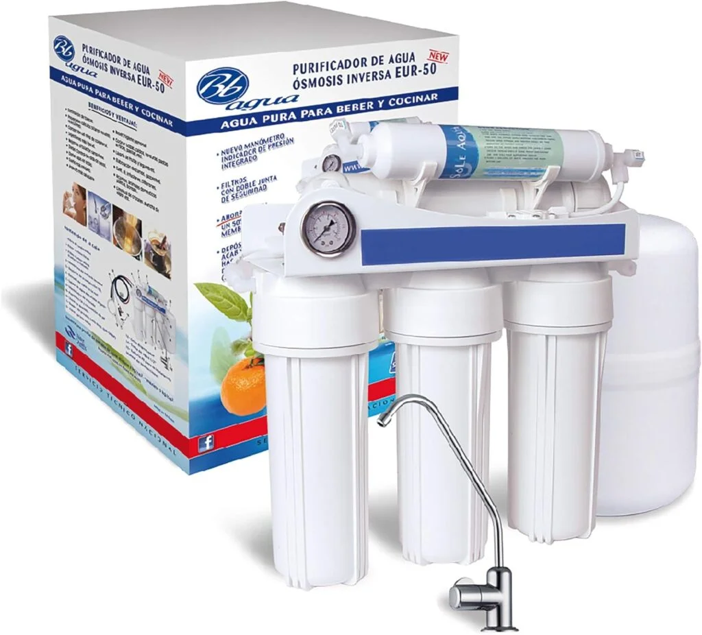 Bbagua EUR 50 Equipo de Osmosis Inversa de 5 Etapas