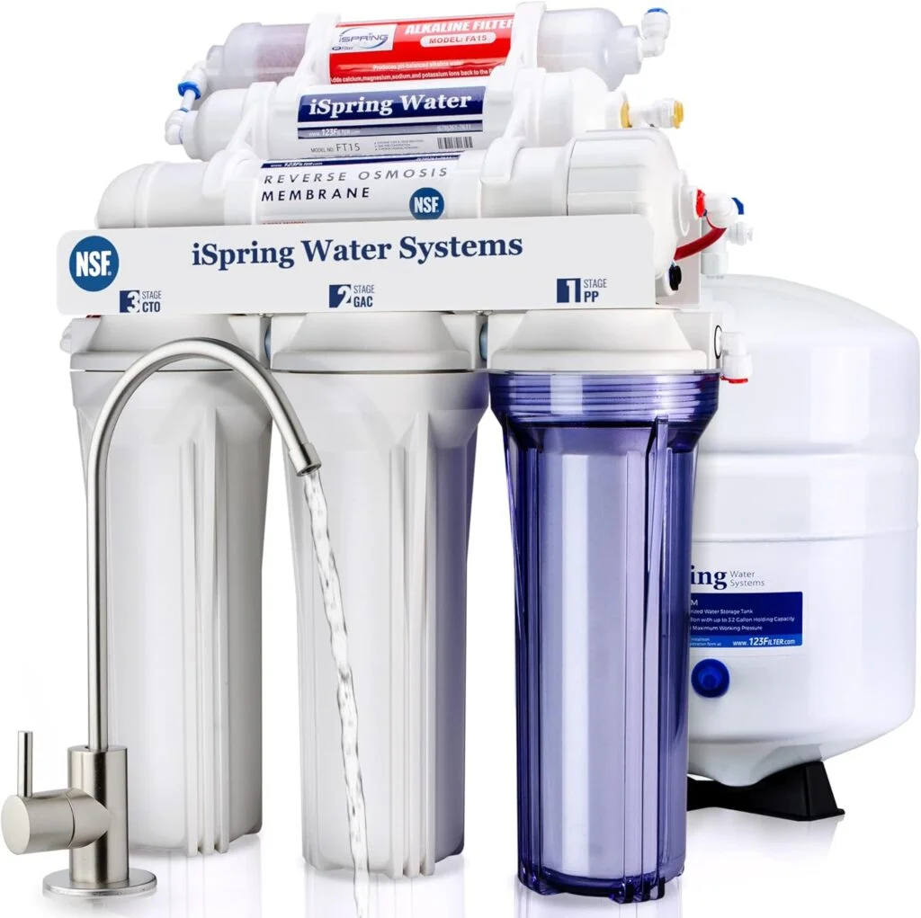 iSpring RCC7AK Sistema de Filtro de Agua por Ósmosis Inversa
